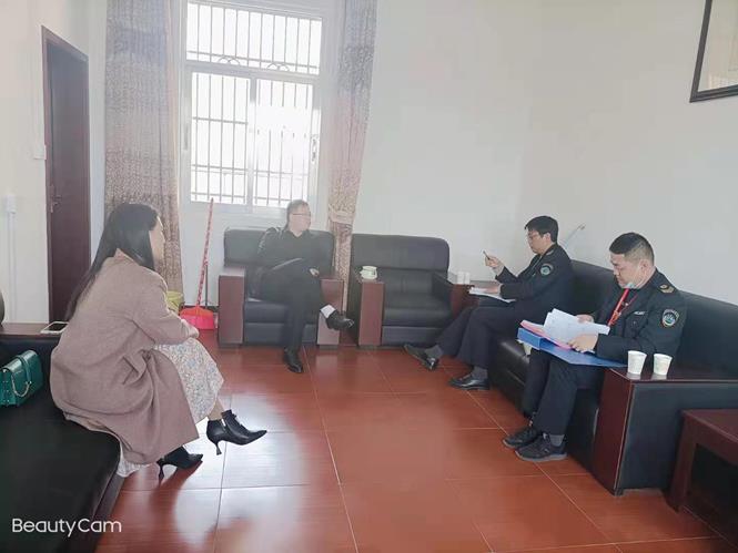 柴桑区卫生监督局督查指导柴桑区第二小学卫生防疫工作